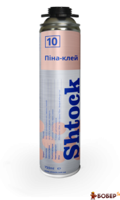 Піна-клей Shtock, 750 мл (12шт) (пал.672шт) №10 УКТ ЗЕД: 3214101090