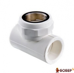 Трійник поліпропіленовий PP-R, D=25*3/4 ВН*25мм, сірий 016040306 УКТ ЗЕД 3917 40 00 90