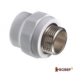 Муфта PP-R, D=25мм*3/4, З, сіра (20шт/уп) УКТ ЗЕД 3917 40 00 90