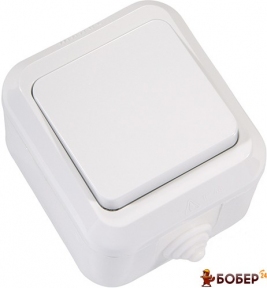 Вимикач Makel В/М ІР44 1кл. білий УКТ ЗЕД 8536 50 80 00