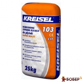 103 Kreisel Клейова суміш для плитки посилена, 25 кг (пал.42шт)  {3214}