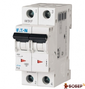 АВТ. вимикач PL6-C16/2. 2P 16A 6.0кА х-ка С, Eaton (Moeller) (шт)УКТ ЗЕД 8536 30 10 90