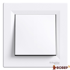 Вимикач одноклавішний (сх.1) Schneider Asfora (білий) УКТ ЗЕД 8536 20 90 00