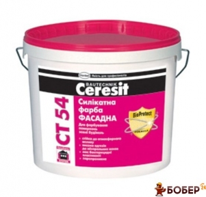 СТ 54/10 база Фарба силікатна Фасадна (пал.44шт)  {3209}
