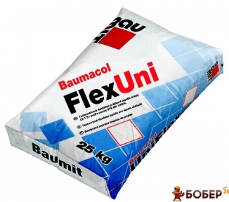Бауміт FlexUni Універсальна еластична клейова суміш ФлексУні, 25 кг (54шт)  {3214}
