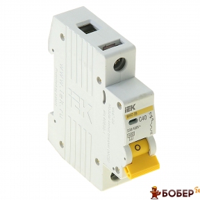 Автоматичний вимикач IEK BA47-29 1П 40А 4,5кА х-ка С УКТ ЗЕД 8536 20 10 00
