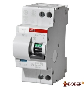 Диференційний автомат DS 951 AC-C16/0.03A ABB УКТ ЗЕД 8536 20 10 00