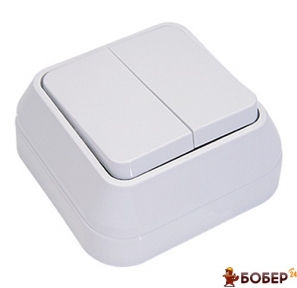 Вимикач Makel В/М 2кл. білий УКТ ЗЕД 8536 50 80 00
