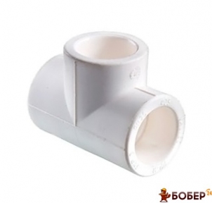 Трійник поліпропіленовий PP-R, D=25*20*25мм, сірий (25шт/уп) 016040206 УКТ ЗЕД 3917 40 00 90