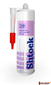 Герметик Shtock Силікон саніт.(білий), 280мл (12шт) №29 УКТ ЗЕД: 3214101090