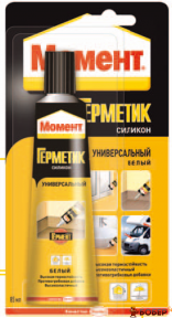Герметик Момент Силікон унів.(білий.), 280мл (12 шт) УКТ ЗЕД:3214101090