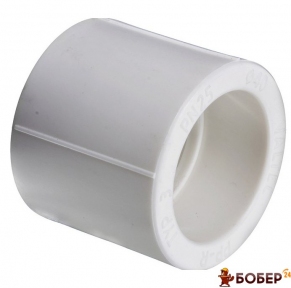 Муфта PP-R, 25мм, сіра (50шт/уп) PRAWTECH УКТ ЗЕД 3917 40 00 90