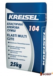 104 Kreisel Клейова суміш для плитки еластична, 25 кг (пал.42шт)  {3214}