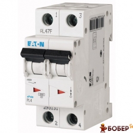 АВТ. вимикач PL4-C20/2. 2P 20A 4,5кА х-ка С, Eaton (Moeller) (шт)УКТ ЗЕД 8536 20 90 00
