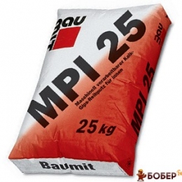 Бауміт MPI 25 Штукатурна суміш МПІ 25, 25 кг (54шт)  {3214}