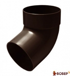 Відвод одномуфтовий 67* d-75 мм коричневий RainWay 90 {3917}