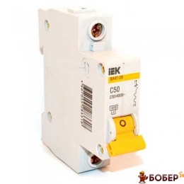 Автоматичний вимикач IEK BA47-29 1П 50А 4,5кА х-ка С УКТ ЗЕД 8536 20 10 00