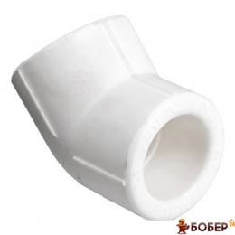 Кут 45град. PP-R, D=25мм, сірий (50шт/уп)  PRAWTECH УКТ ЗЕД 3917 40 00 90