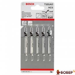 Пилка лобз. BOSCH Т101АО 5шт УКТ ЗЕД 8202 99 80 00