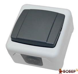 Вимикач Makel В/М ІР44 1кл. сірий УКТ ЗЕД 8536 69 90 90