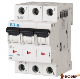 АВТ. вимикач PL4-C16/3. 3P 16A 4,5кА х-ка С, Eaton (Moeller) (шт)УКТ ЗЕД 8536 30 30 90