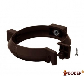 Кронштейн труби d-100 мм коричневий RainWay 130 {3925}
