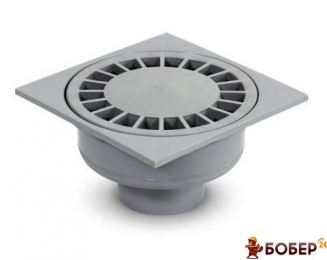 Трап 50 15х15 прямий сірий {3925 90 80 00}