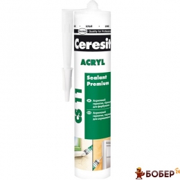 Герметик Ceresit  Akryl  (білий) CS11, 280мл (12 шт) УКТ ЗЕД:3214101090