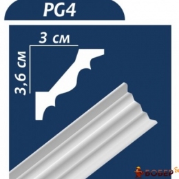Плінтус стельовий  Premium decor PG4 2 м (36*30), (110 шт)  {3916}