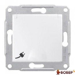 Розетка з з/к з зах. шторками та кришкою, 16-А, 250В Schneider Sedna (Білий) УКТ ЗЕД 8536 69 90 90