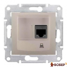 Розетка комп'ютерна RJ45, кат.5е UTP Schneider Sedna (білий) УКТ ЗЕД 8536 69 90 90