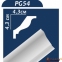 Плінтус стельовий  Premium decor PG54 2 м (43*43), (75 шт)  {3916}